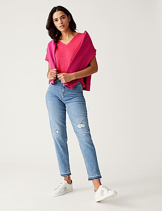 Tailored Striped Longline Waistcoat