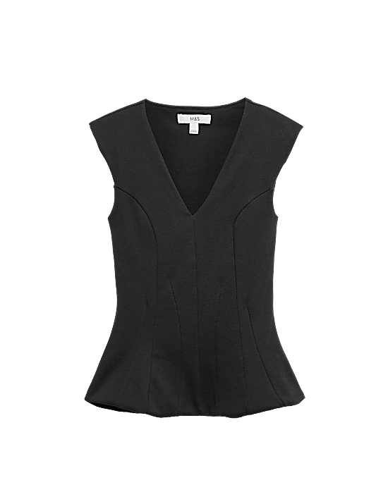 Tailored Striped Longline Waistcoat