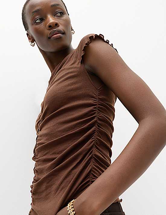 Tailored Striped Longline Waistcoat