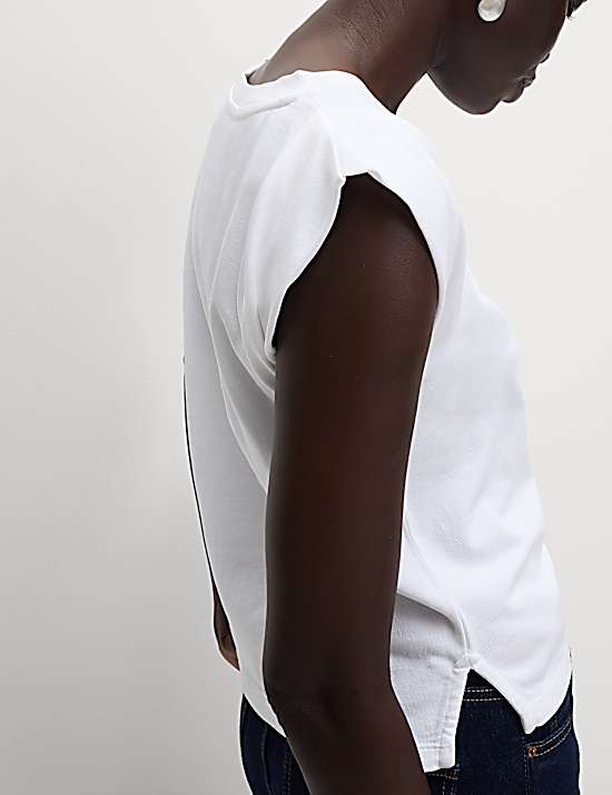 Tailored Striped Longline Waistcoat