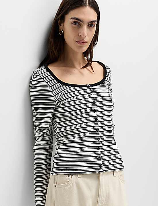 Tailored Striped Longline Waistcoat