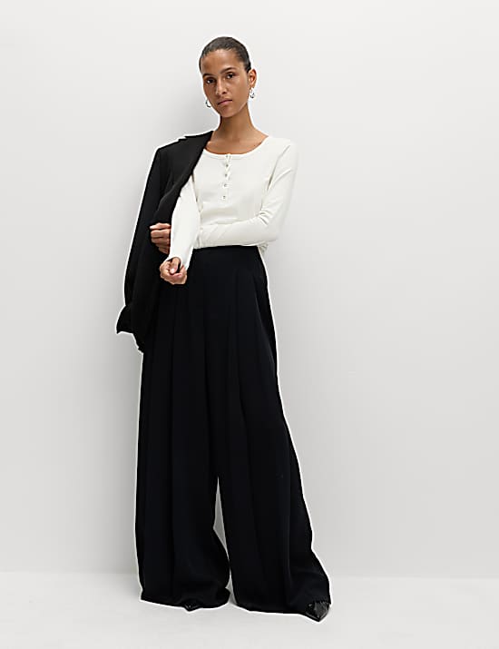 Tailored Striped Longline Waistcoat