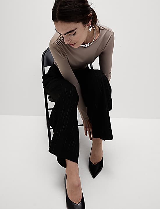 Tailored Striped Longline Waistcoat
