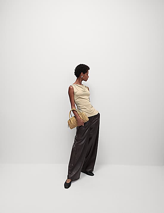 Tailored Striped Longline Waistcoat