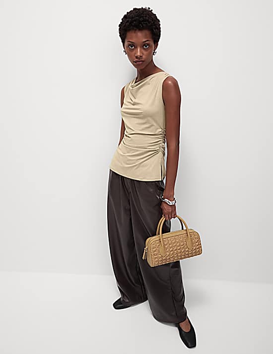 Tailored Striped Longline Waistcoat