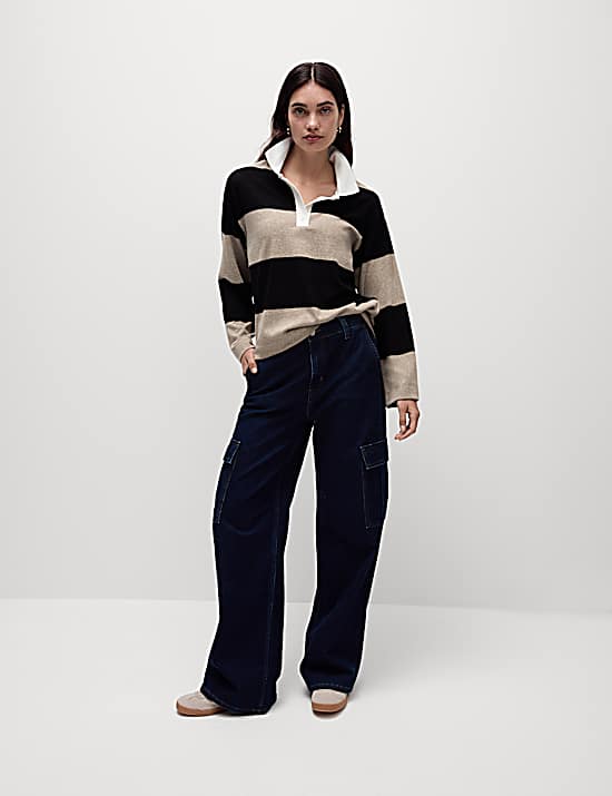 Tailored Striped Longline Waistcoat
