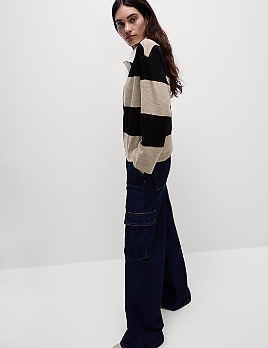 Tailored Striped Longline Waistcoat