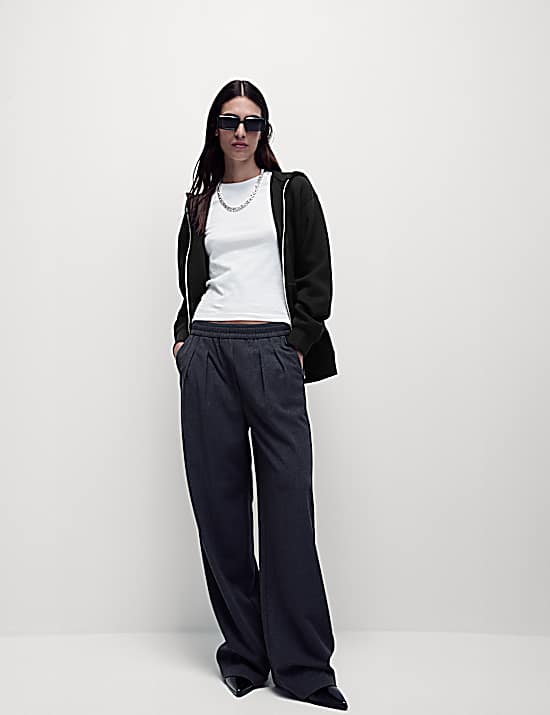 Tailored Striped Longline Waistcoat