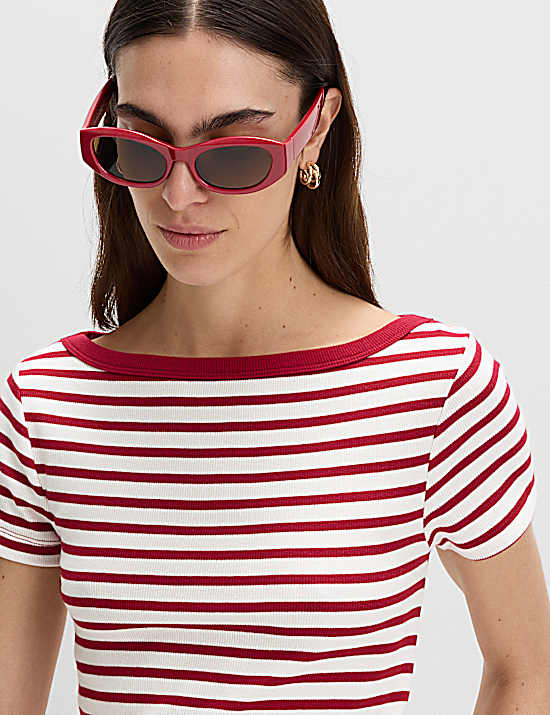 Tailored Striped Longline Waistcoat