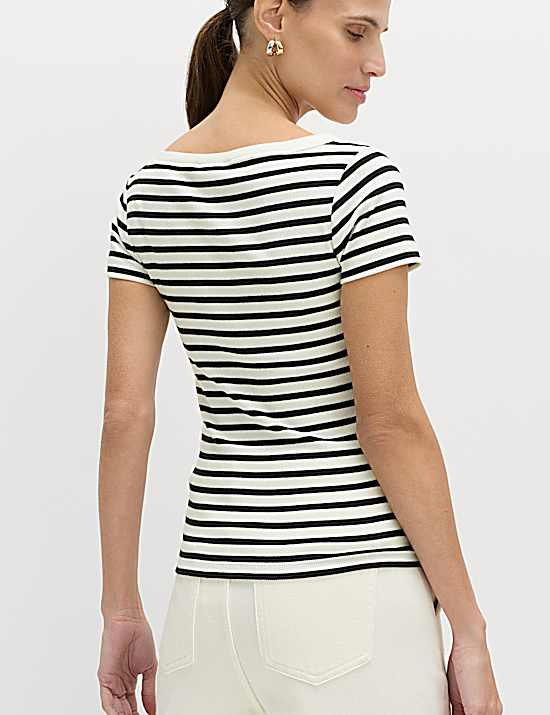 Tailored Striped Longline Waistcoat