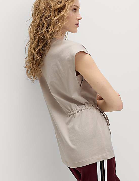 Tailored Striped Longline Waistcoat