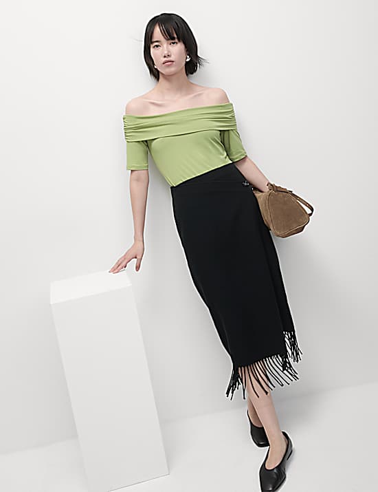 Tailored Striped Longline Waistcoat