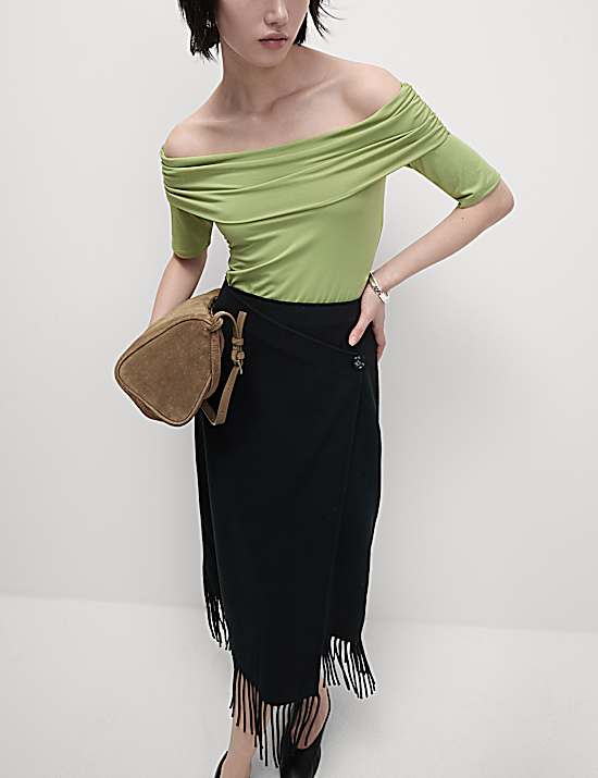 Tailored Striped Longline Waistcoat