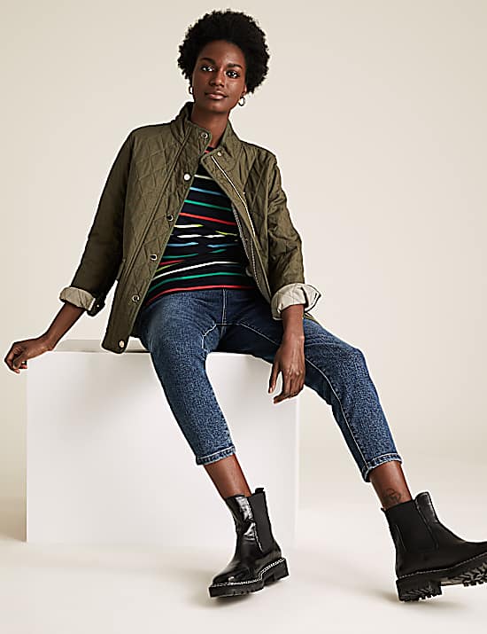 Tailored Striped Longline Waistcoat