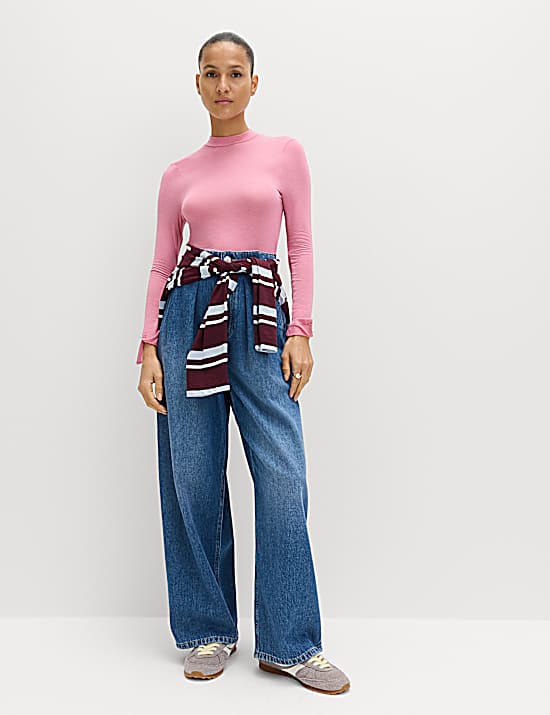 Tailored Striped Longline Waistcoat