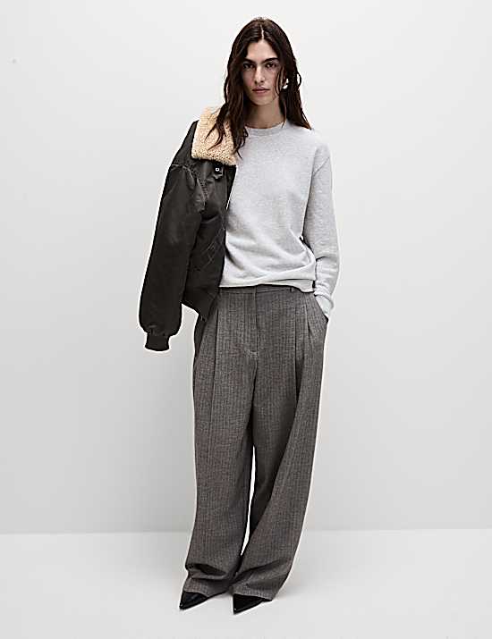 Tailored Striped Longline Waistcoat