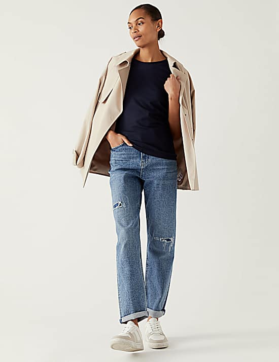 Tailored Striped Longline Waistcoat