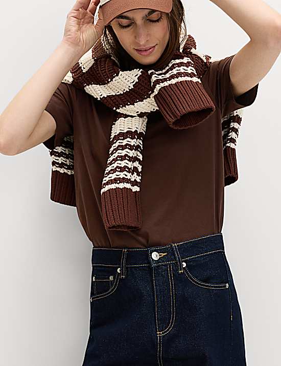 Tailored Striped Longline Waistcoat