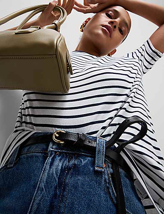 Tailored Striped Longline Waistcoat