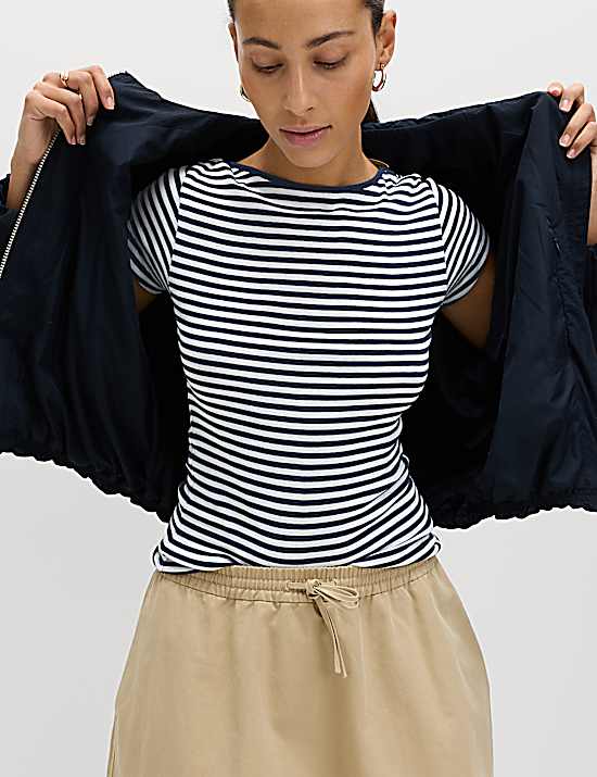 Tailored Striped Longline Waistcoat