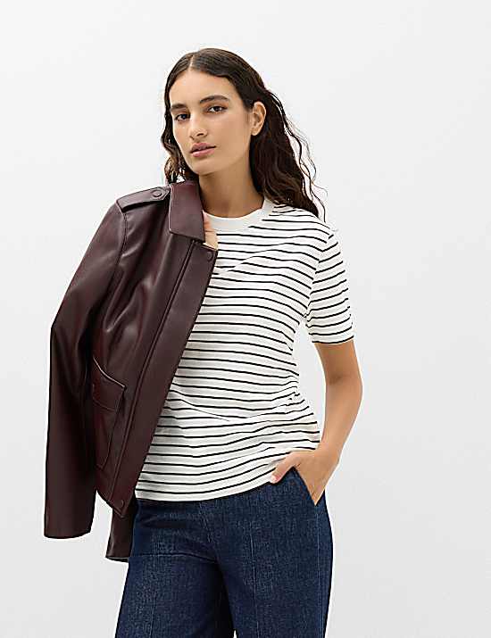 Tailored Striped Longline Waistcoat