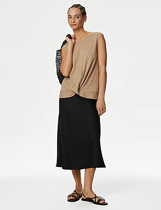 Tailored Striped Longline Waistcoat