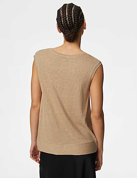 Tailored Striped Longline Waistcoat