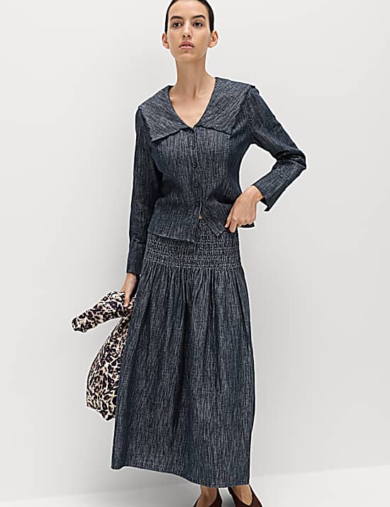 Tailored Striped Longline Waistcoat
