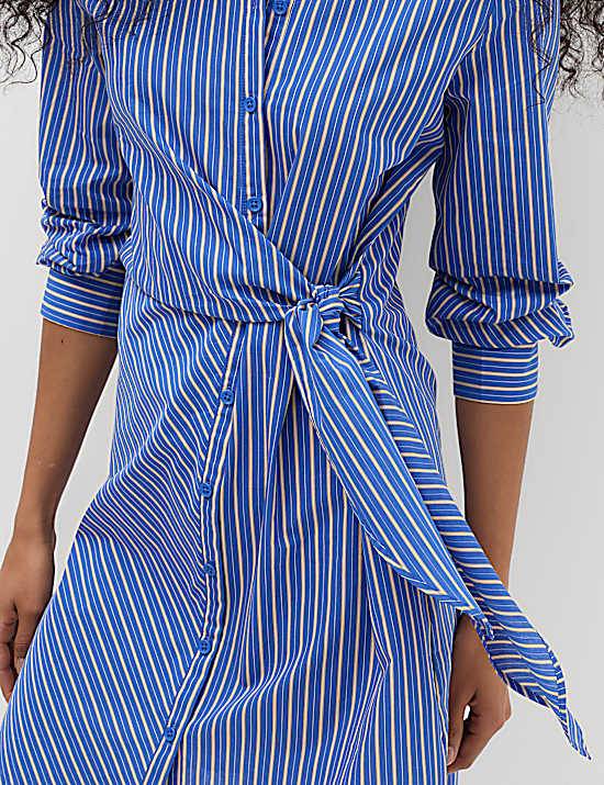 Tailored Striped Longline Waistcoat