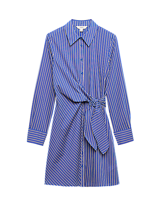 Tailored Striped Longline Waistcoat