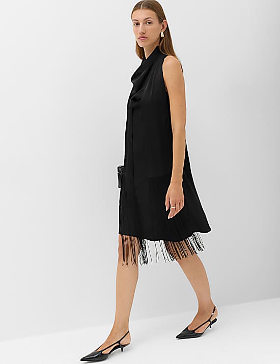 Tailored Striped Longline Waistcoat