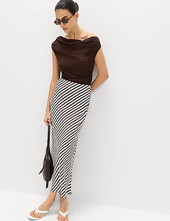 Tailored Striped Longline Waistcoat