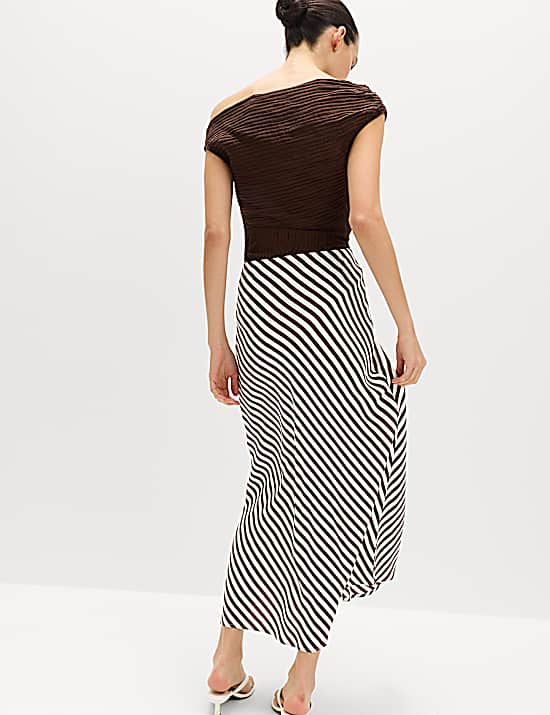 Tailored Striped Longline Waistcoat
