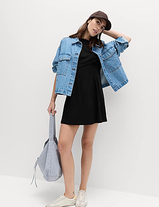 Tailored Striped Longline Waistcoat