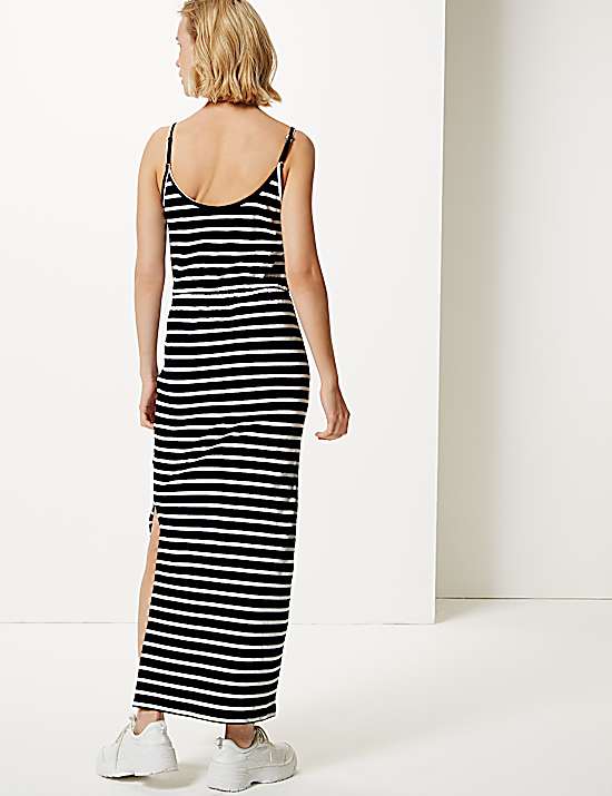 Tailored Striped Longline Waistcoat