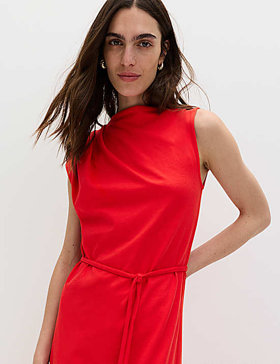 Tailored Striped Longline Waistcoat