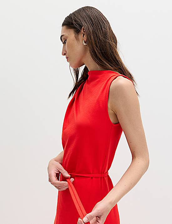 Tailored Striped Longline Waistcoat