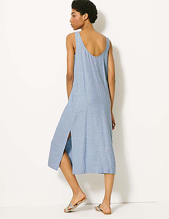 Tailored Striped Longline Waistcoat