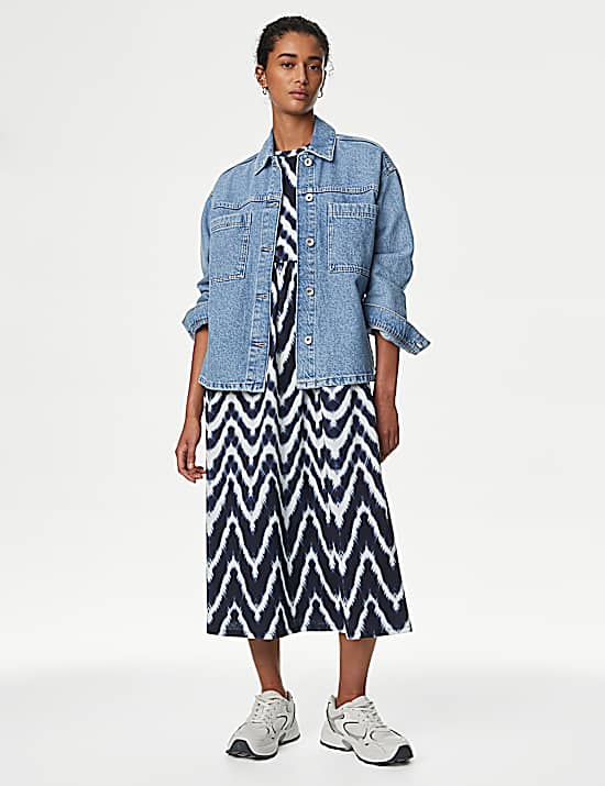 Tailored Striped Longline Waistcoat