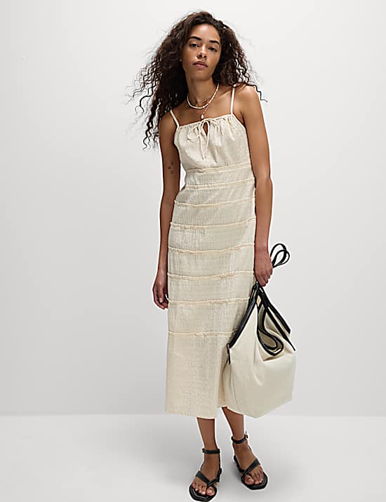 Tailored Striped Longline Waistcoat
