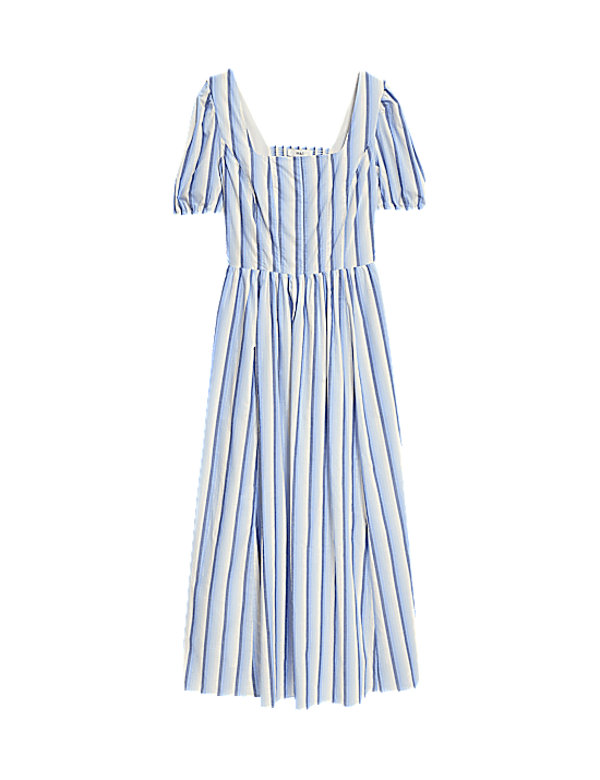 Tailored Striped Longline Waistcoat