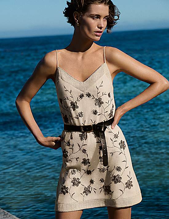 Tailored Striped Longline Waistcoat