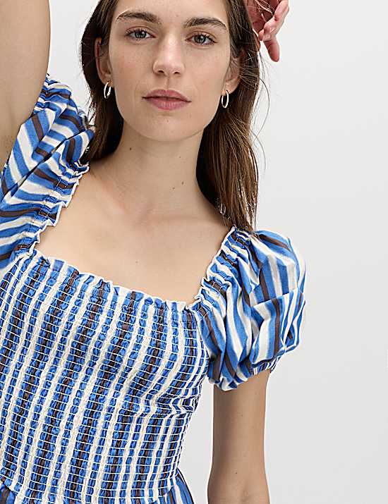 Tailored Striped Longline Waistcoat