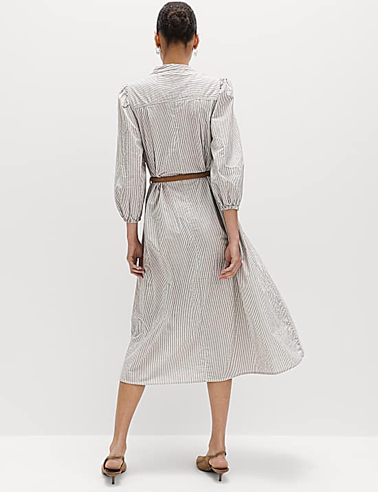 Tailored Striped Longline Waistcoat