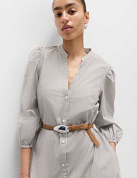 Tailored Striped Longline Waistcoat