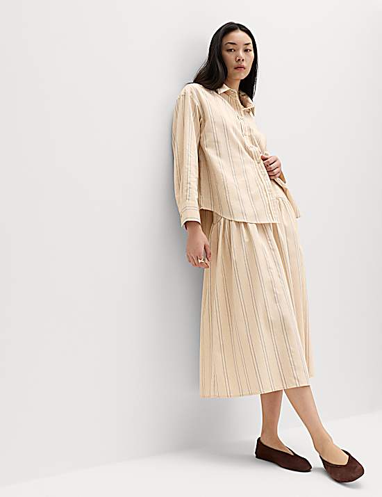 Tailored Striped Longline Waistcoat