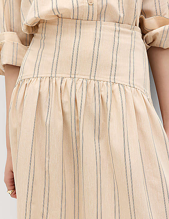 Tailored Striped Longline Waistcoat