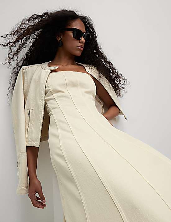 Tailored Striped Longline Waistcoat