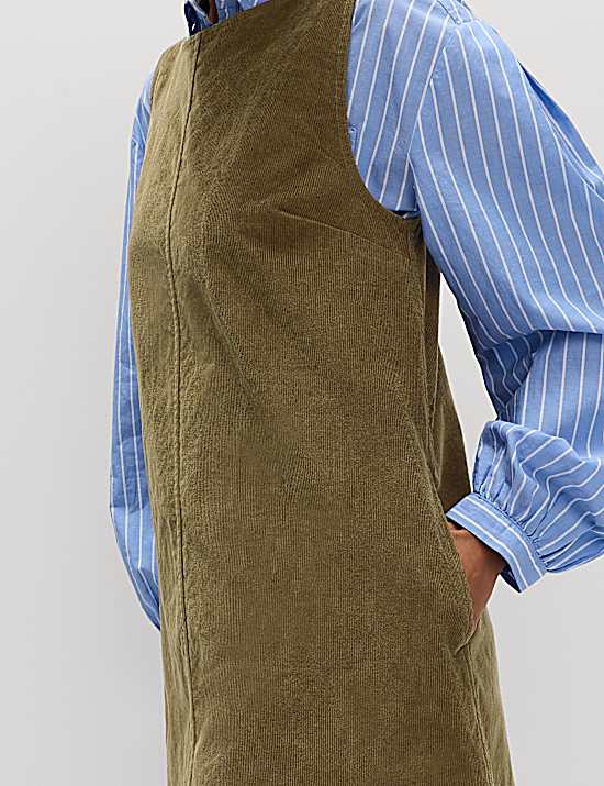 Tailored Striped Longline Waistcoat