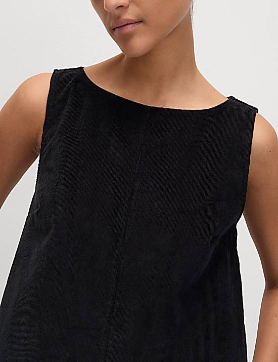 Tailored Striped Longline Waistcoat